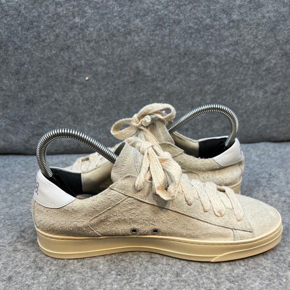 P448 Jack Macrame Women Gray & Nude Suede Woven Lace Up Sneakers Size EU 40 - Picture 6 of 9